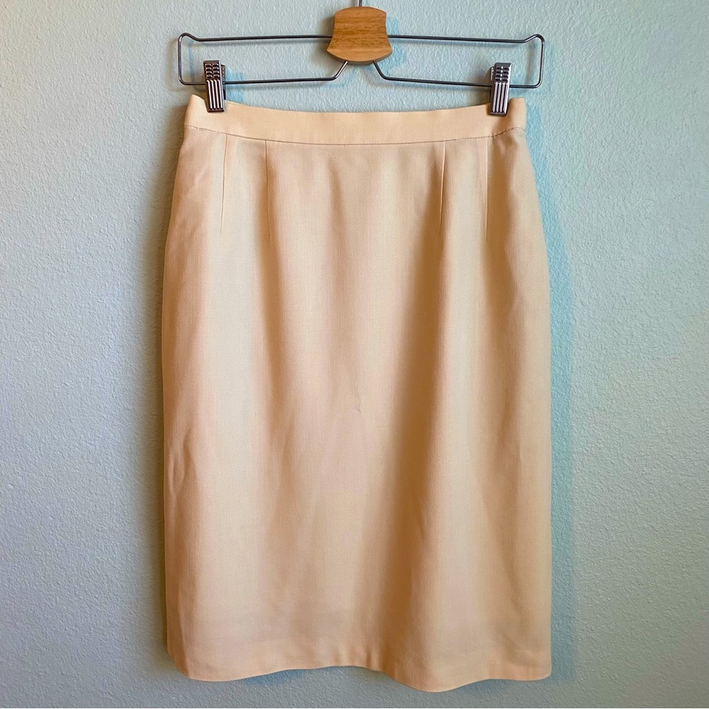 LANVIN Vintage Midi Pencil Skirt Size US 10